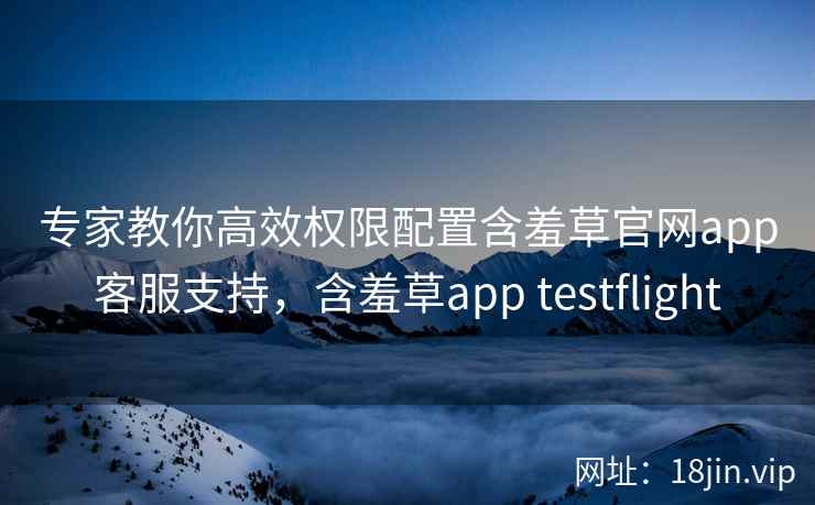专家教你高效权限配置含羞草官网app客服支持，含羞草app testflight